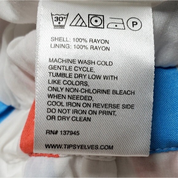 TIPSY ELVES Patriotic Design Red & Blue Stripes Short Romper Size L - Picture 6 of 6